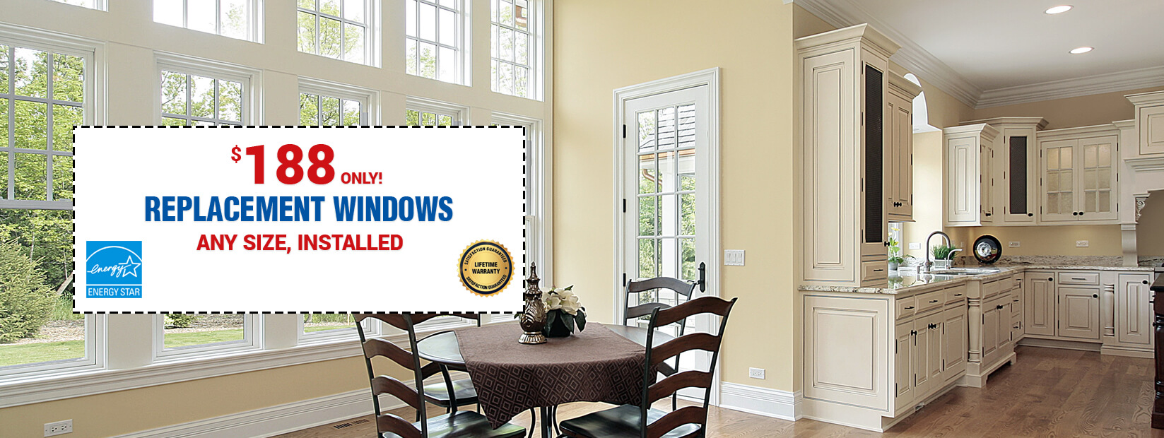 Energy Efficient Replacement Windows at $188